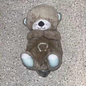 Fisher-Price Otter Soothe 'n Snuggle 11" Baby Plush Night Light Music Sound Grey
